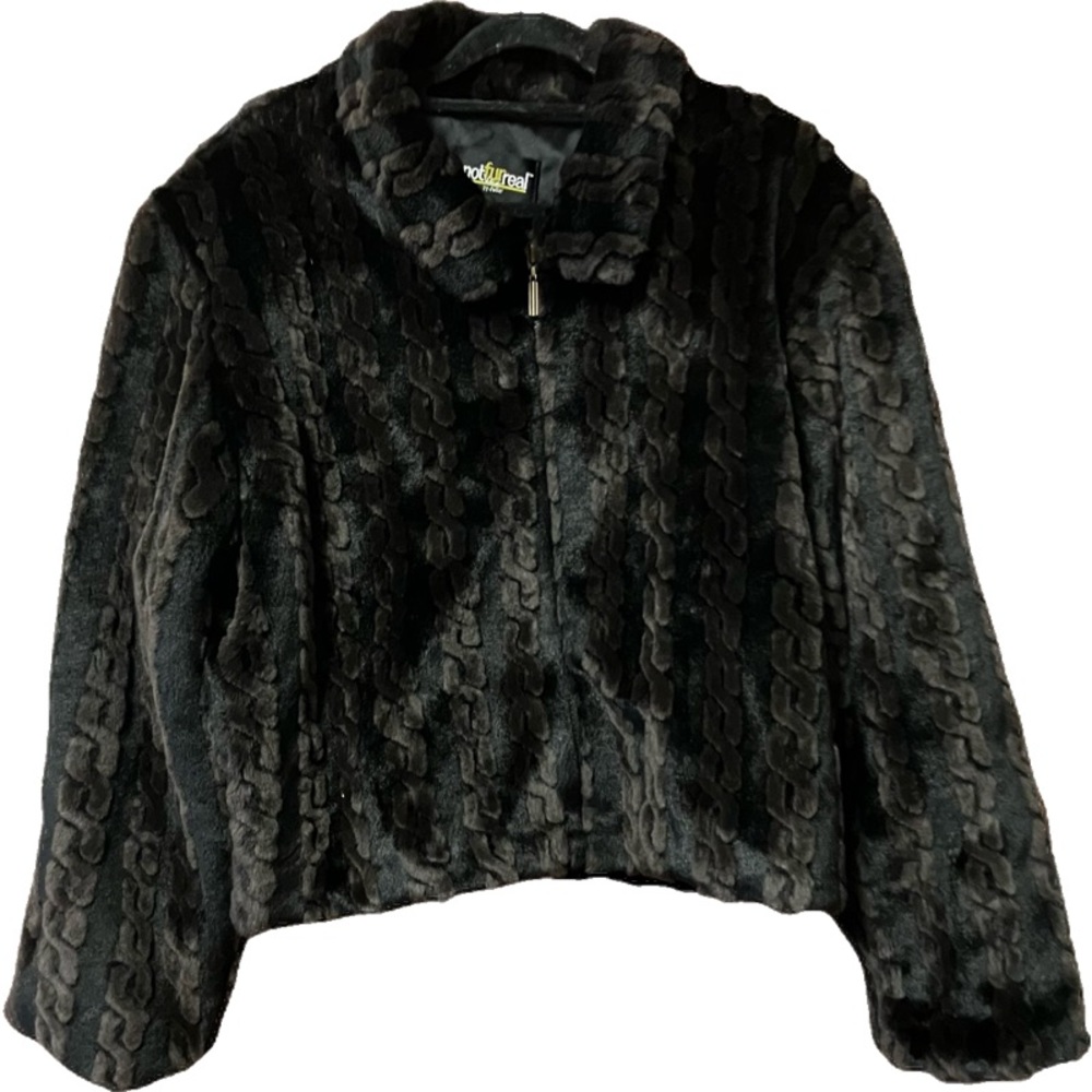 Not Fur Real Faux Fur Jacket - Picture 4 of 12